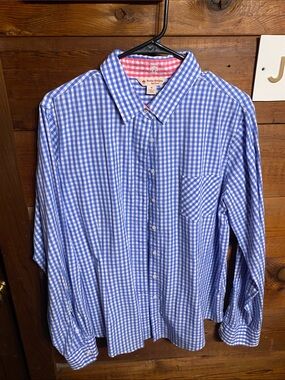 Brooks Brothers Blue and White Gingham Shirt